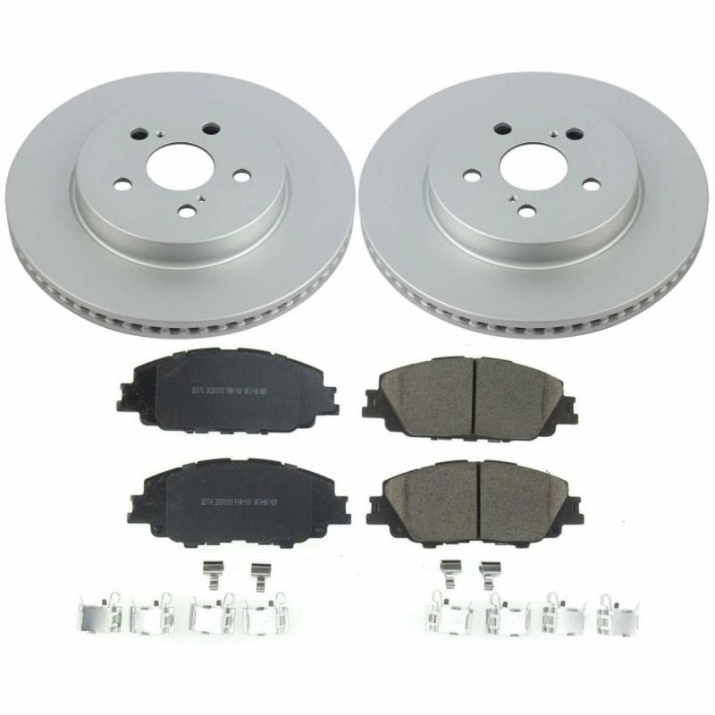 PowerStop — Genuine Geomet Coated Rotor and Low-Dust Ceramic Brake Pad Kit