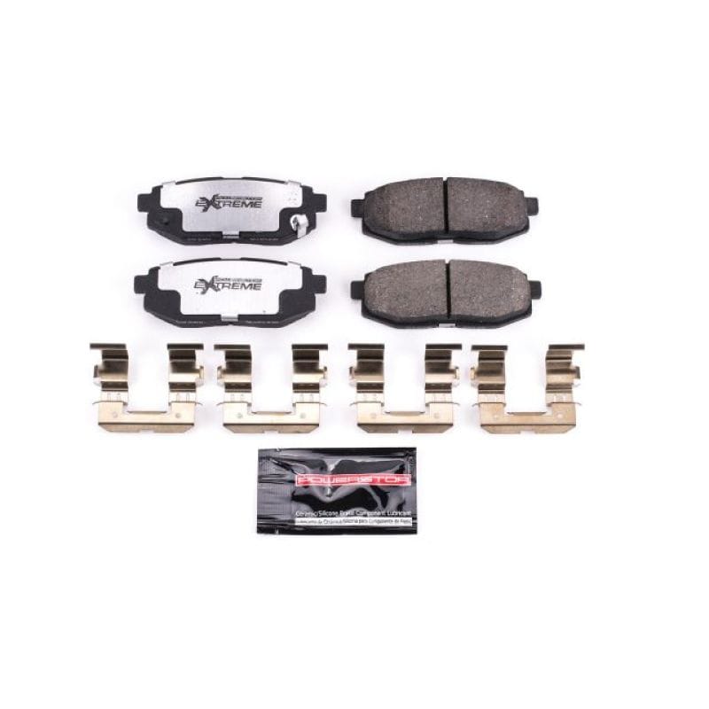 PowerStop — PowerStop - Z26 Performance Carbon-Fiber Ceramic Brake Pads with Hardware Kit