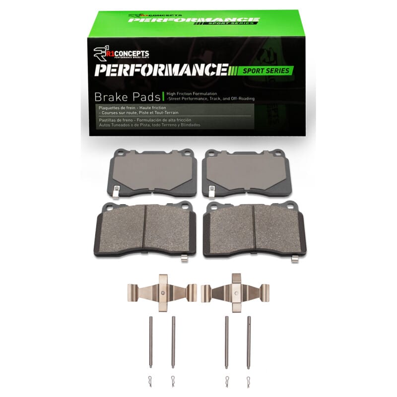 R1 Concepts — R1 13-17 Subaru WRX STI Front R1 Performance Sport Pads & Hardware Kit
R1 Performance Sport