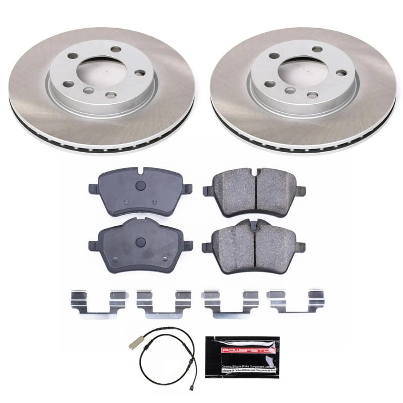 PowerStop — Semi-Coated Rotor and Low-Dust Ceramic Brake Pad Kit
