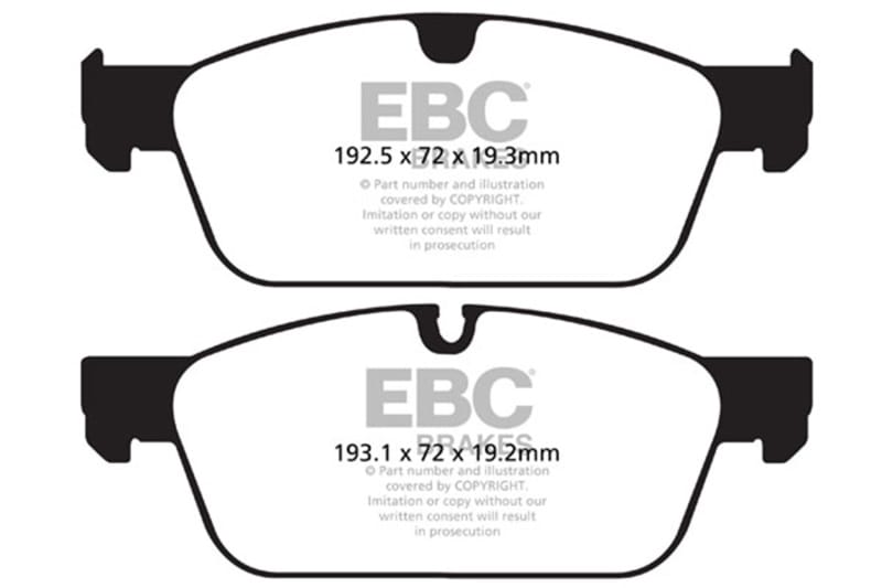EBC — EBC 13-16 Mercedes-Benz GL350 3.0 TD AMG Package Greenstuff Front Brake Pads
Disc Brake Pad