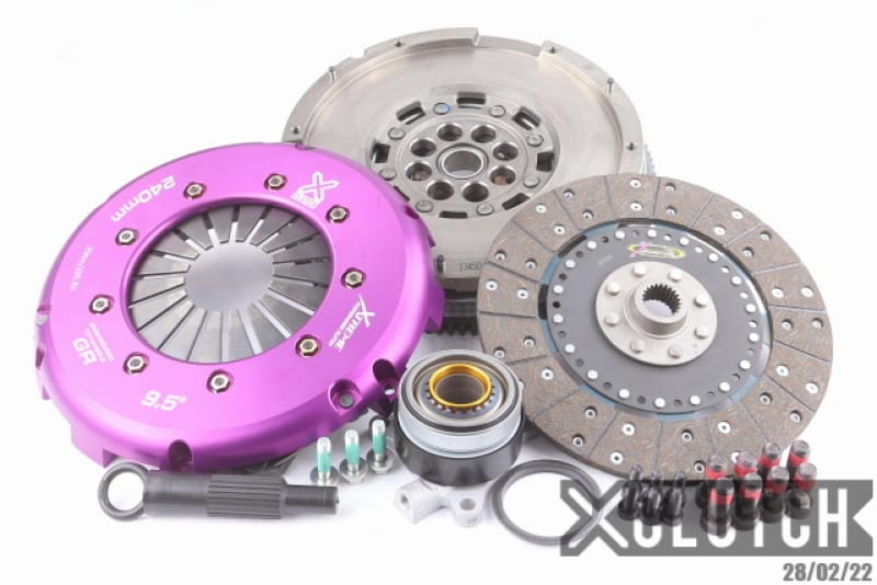 XCLUTCH — Clutch Kit Inc Dual Mass Flywheel + HRB; Stage 1  Single Solid Organic Disc 