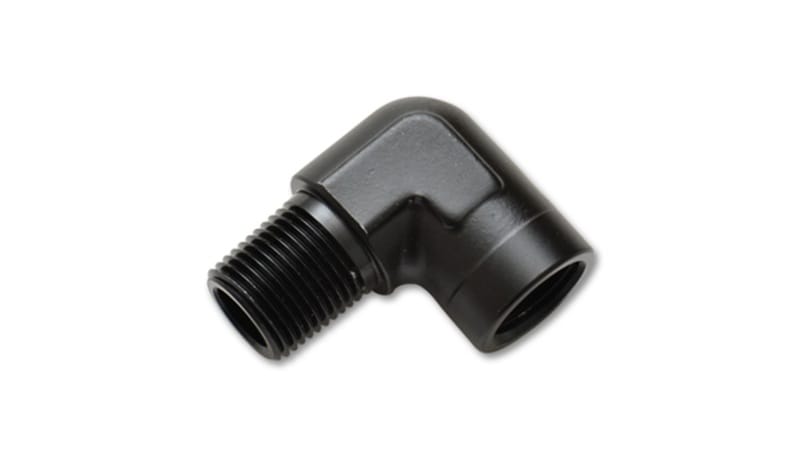 Vibrant — 90 Degree Female to Male Pipe Adapter Fitting; Size: 1/8" NPT
1/8" NPT Female to Male 90 deg. Pipe Adapter Fitting
90 Degree NPT Adapter Fitting