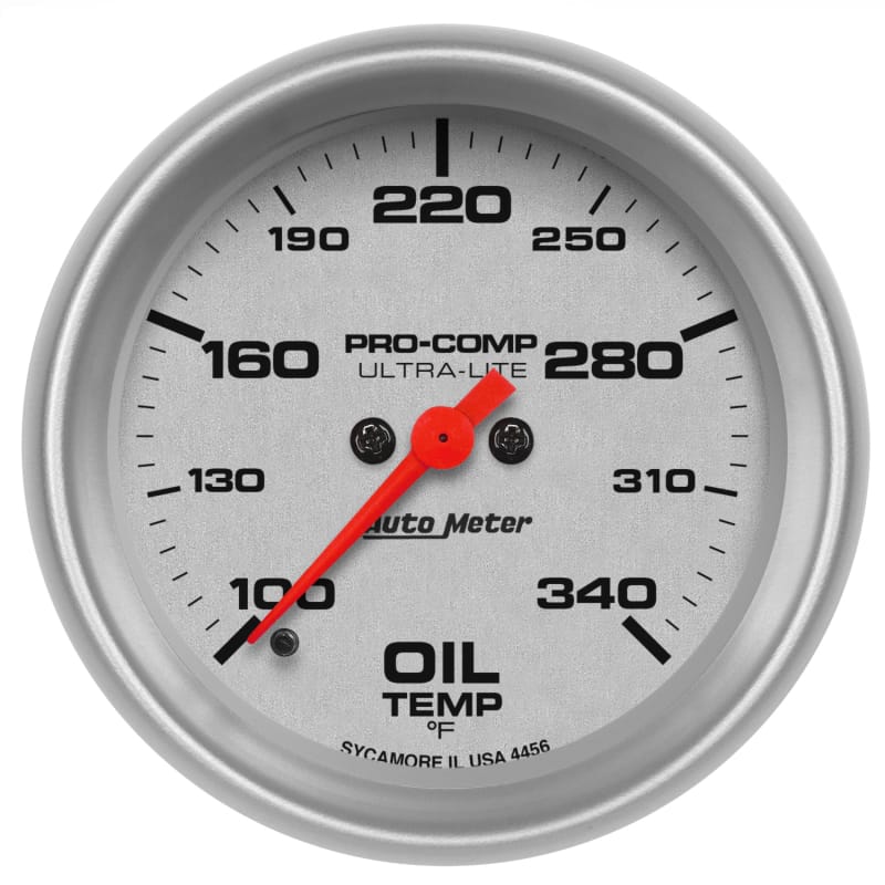 AutoMeter — GAUGE, OIL TEMP, 2 5/8", 140-340?F, DIGITAL STEPPER MOTOR, ULTRA-LITE