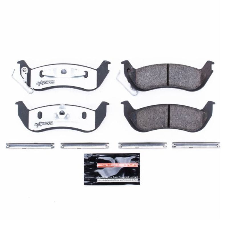 PowerStop — PowerStop - Z26 Performance Carbon-Fiber Ceramic Brake Pads with Hardware Kit