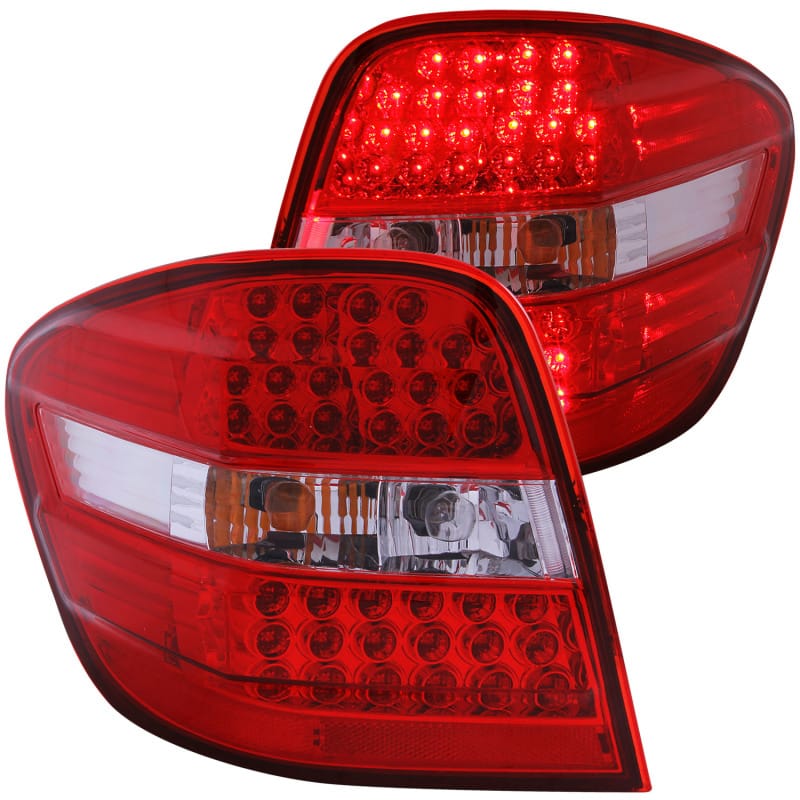 ANZO — ANZO 2006-2007 Mercedes Benz M Class W164 LED Taillights Red/Clear