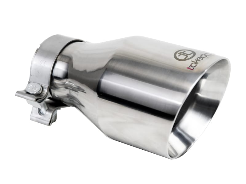aFe — Takeda 304 Stainless Steel Clamp-on Exhaust Tip Polished