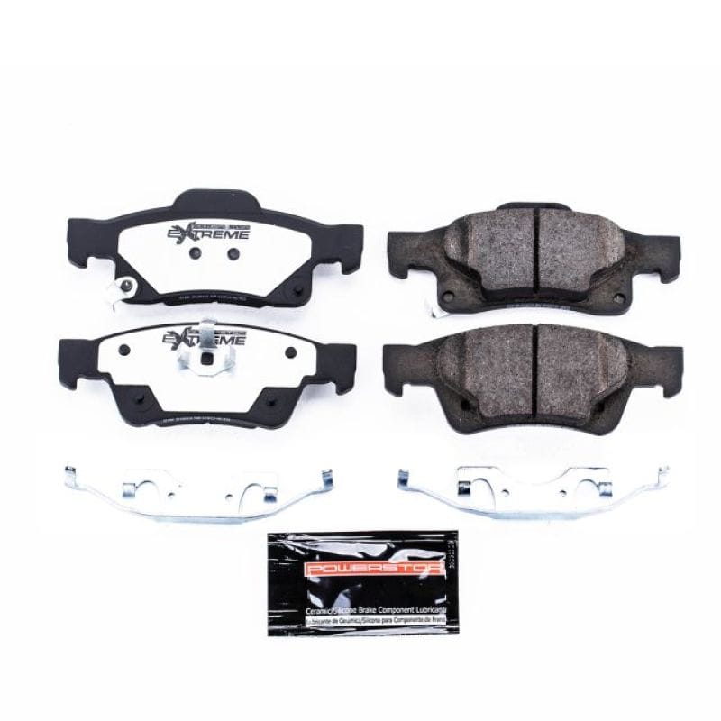PowerStop — PowerStop - Z36 Truck and SUV Carbon-Fiber Ceramic Brake Pads with Hardware Kit