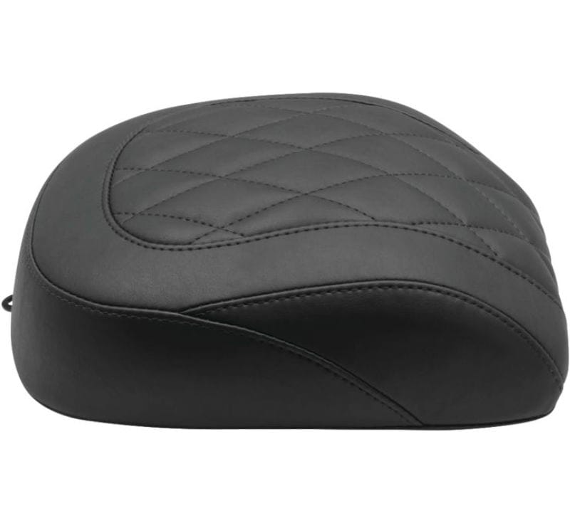Mustang Motorcycle — Mustang 18-21 Harley Breakout Wide Tripper Solo Passenger Seat Diamond Stitch - Black