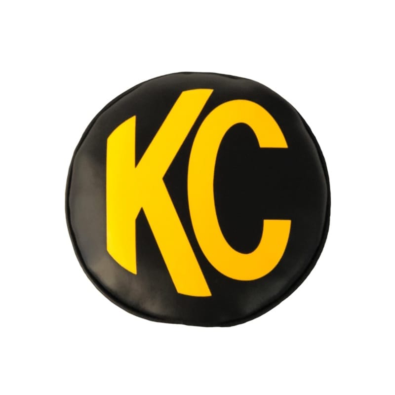 KC HiLiTES — Cover; 6in. Rnd Black w/Yel KC Soft (pr)
KC Cover 6in Vinyl Black Yellow PR