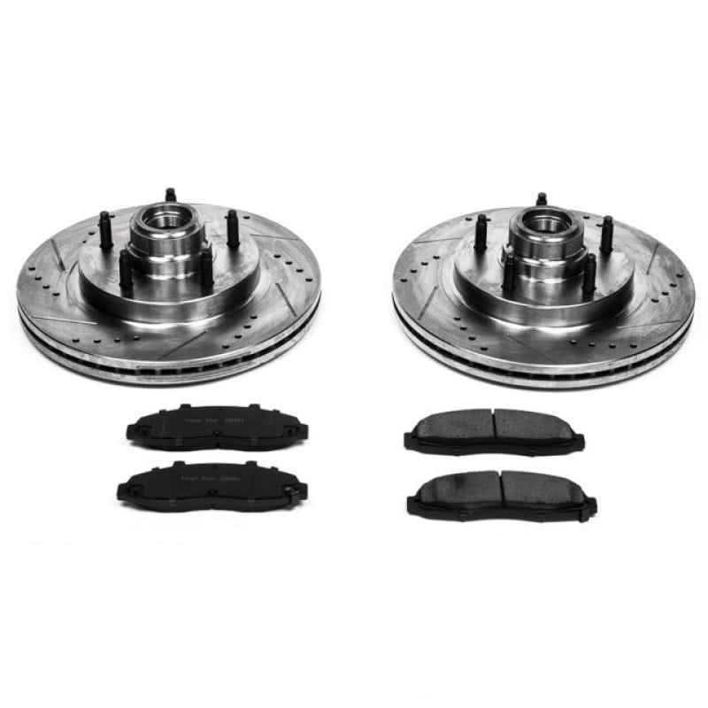 PowerStop — Z23 Daily Driver Carbon-Fiber Ceramic Brake Pad and Drilled & Slotted Rotor Kit