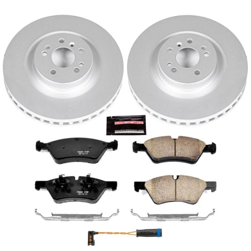 PowerStop — Genuine Geomet Coated Rotor and Carbon-Fiber Ceramic Brake Pad Kit