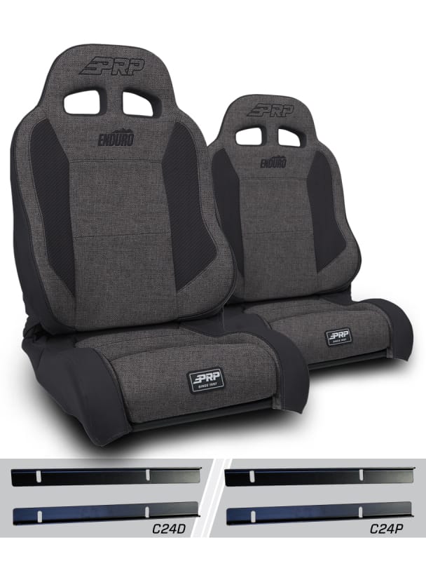 PRP Seats — Enduro Elite Suspension Seat - Trek Edition, Kit for 03-06 Jeep Wrangler TJ (Pai
