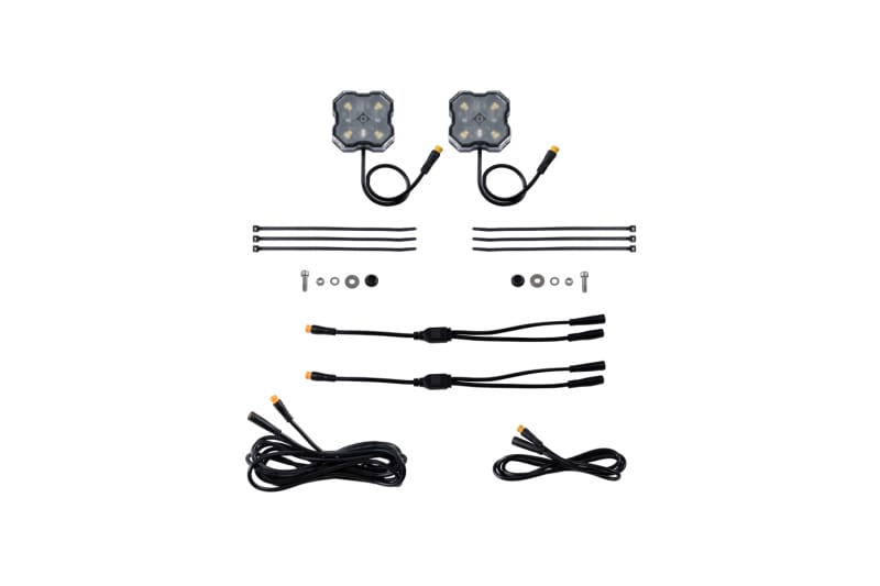 Diode Dynamics — Diode Dynamics Stage Series Single Color LED Rock Light - White Diffused M8 (2-pack)
