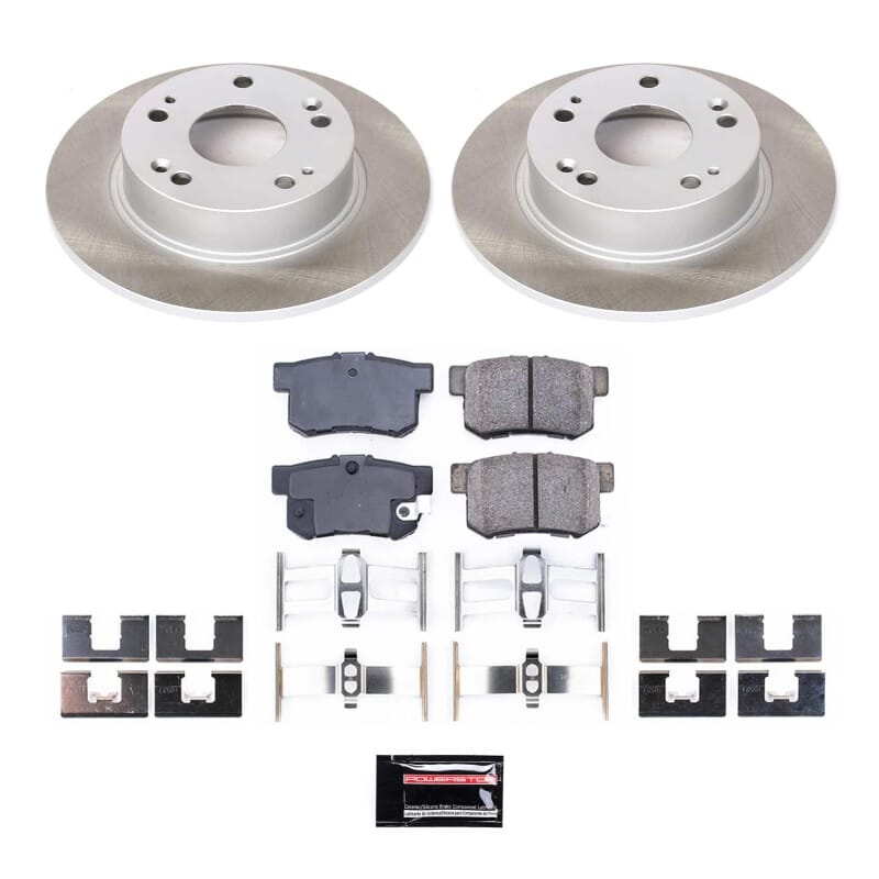 PowerStop — Semi-Coated Rotor and Low-Dust Ceramic Brake Pad Kit