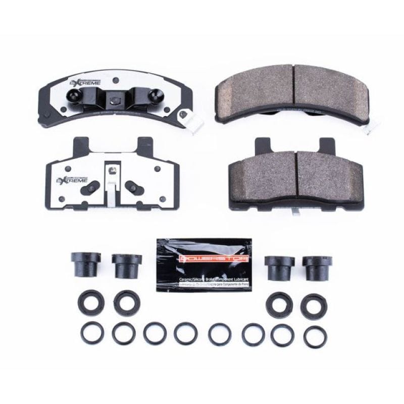 PowerStop — PowerStop - Z36 Truck and SUV Carbon-Fiber Ceramic Brake Pads with Hardware Kit