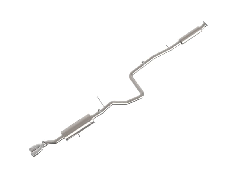 aFe — Takeda 2-1/4 IN 304 Stainless Steel Cat-Back Exhaust System w/ Polished Tip