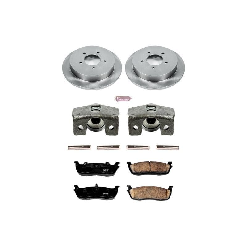 PowerStop — OE Stock Replacement Low-Dust Ceramic Brake Pad, Rotor and Caliper Kit