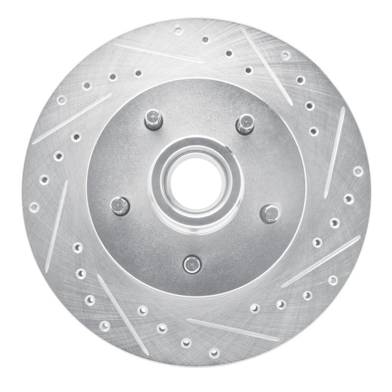 R1 Concepts — R1 Concepts Brake Rotor Drilled and Slotted Silver