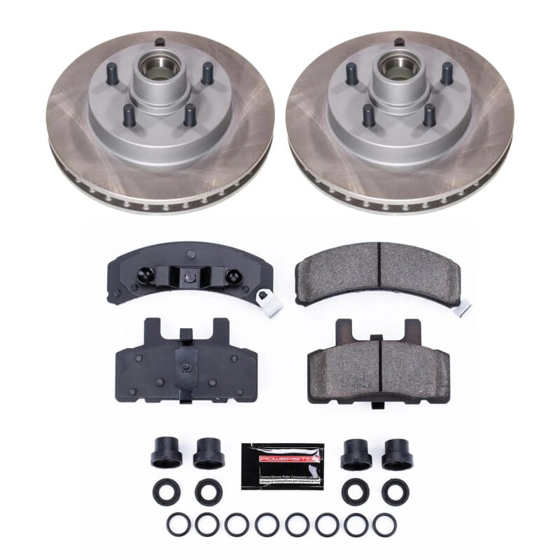 PowerStop — Semi-Coated Rotor and Low-Dust Ceramic Brake Pad Kit