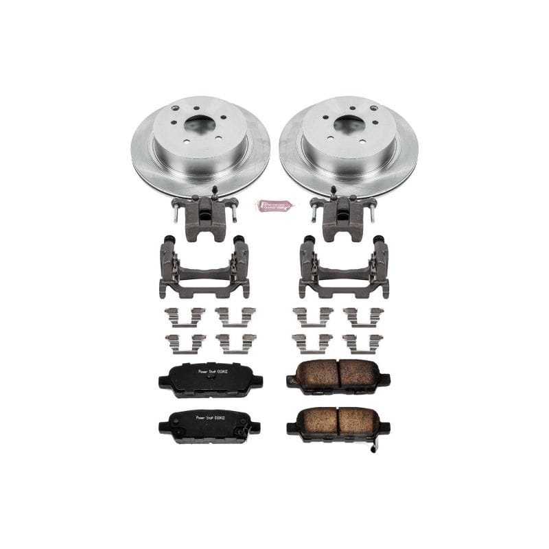 PowerStop — OE Stock Replacement Low-Dust Ceramic Brake Pad, Rotor and Caliper Kit