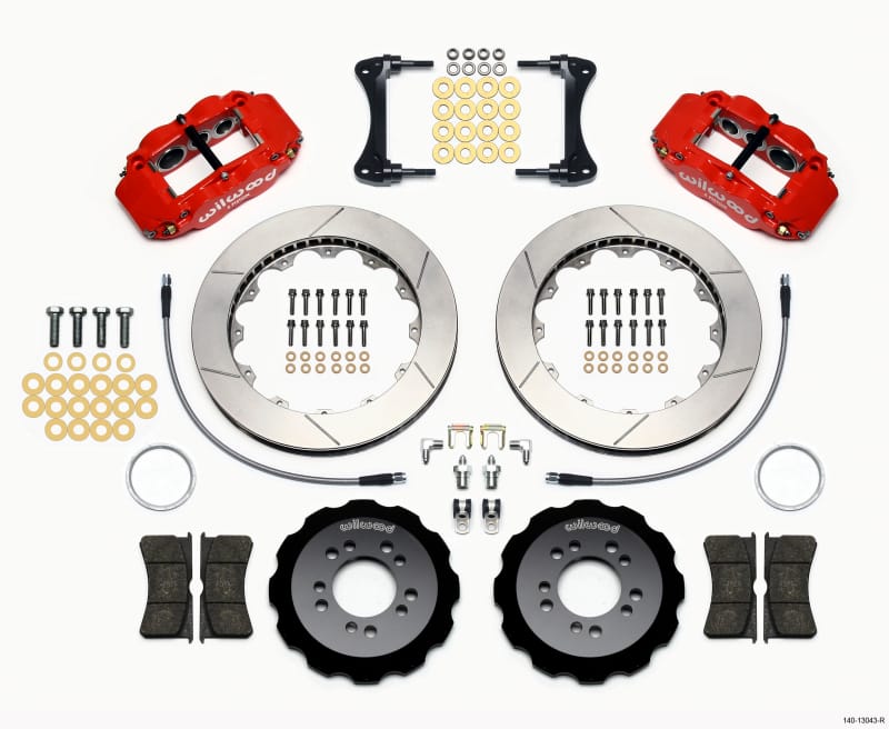 Wilwood — KIT,FRONT,HYUNDAI GENESIS COUPE,10-13 FNSL6R,13.06x1.25,GT,RED,W/LINES