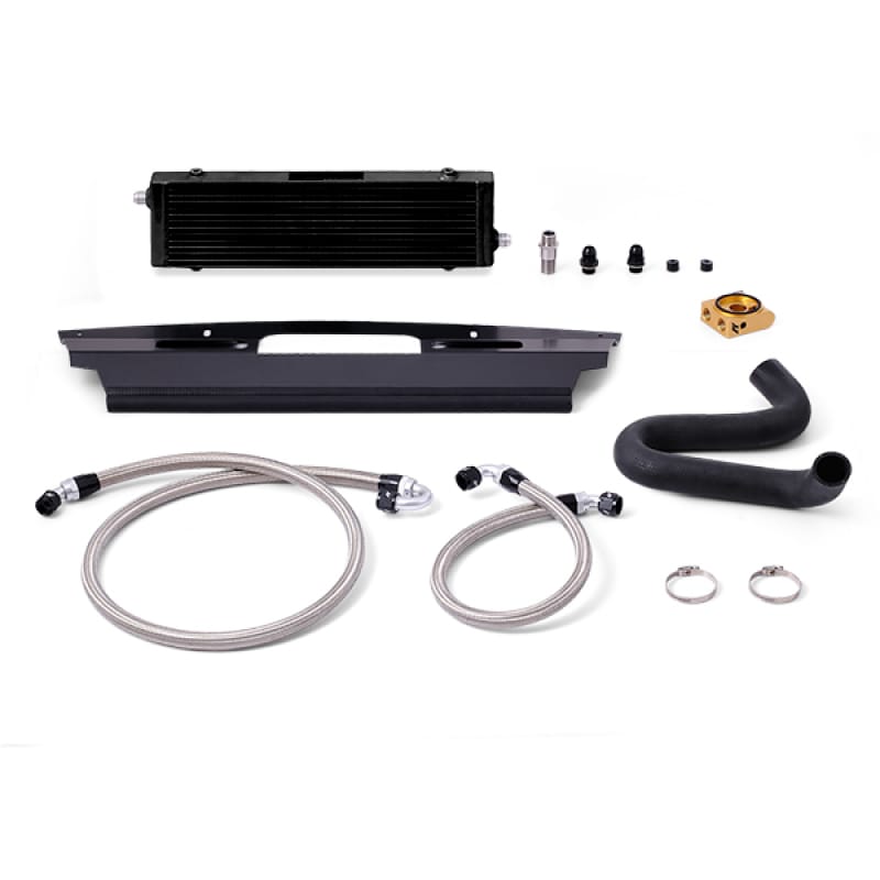 Mishimoto — Oil Cooler Kit, Black, Thermostatic, fits Ford Mustang GT RHD Models 2015-2017