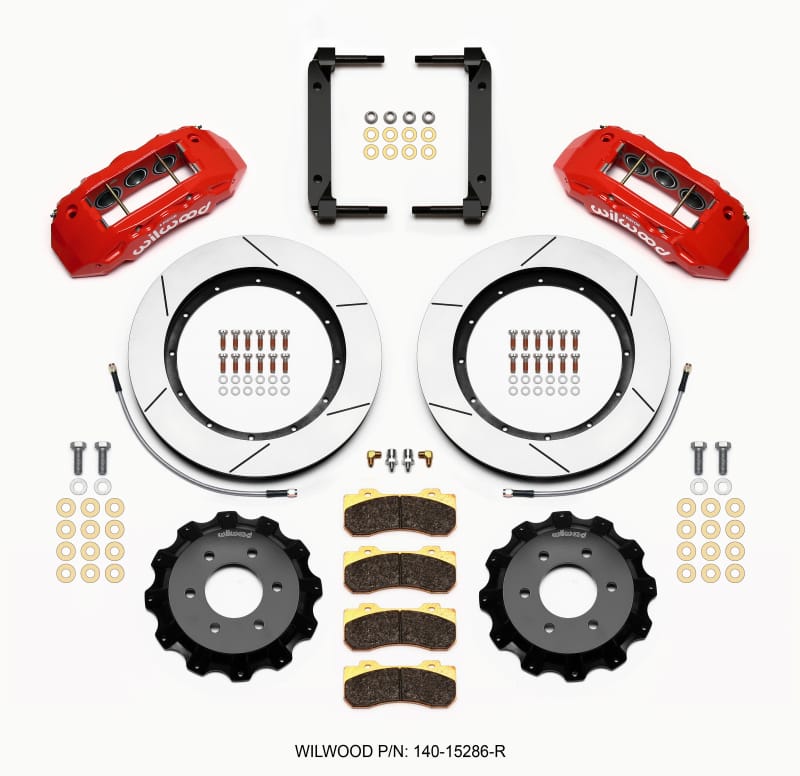 Wilwood — KIT,FRONT,FORD F150 4WD,2004-08,6-LUG TX6R,15.50 ROTOR,RED,W/LINES