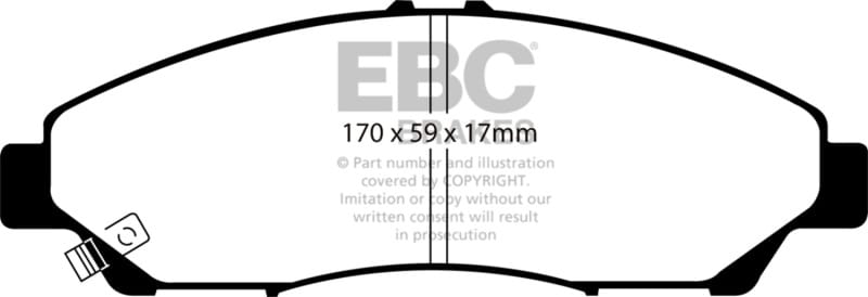 EBC — EBC 07-13 Acura MDX 3.7 Greenstuff Front Brake Pads
Disc Brake Pad