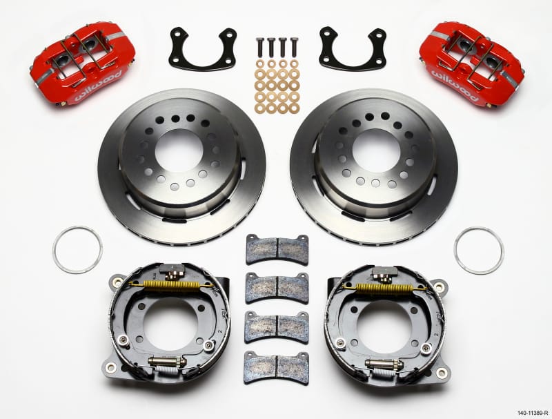 Wilwood — KIT,REAR,DISC/DRUM,BIG FORD,NEW STYLE 2.50 OFF,1PC 11.00,RED