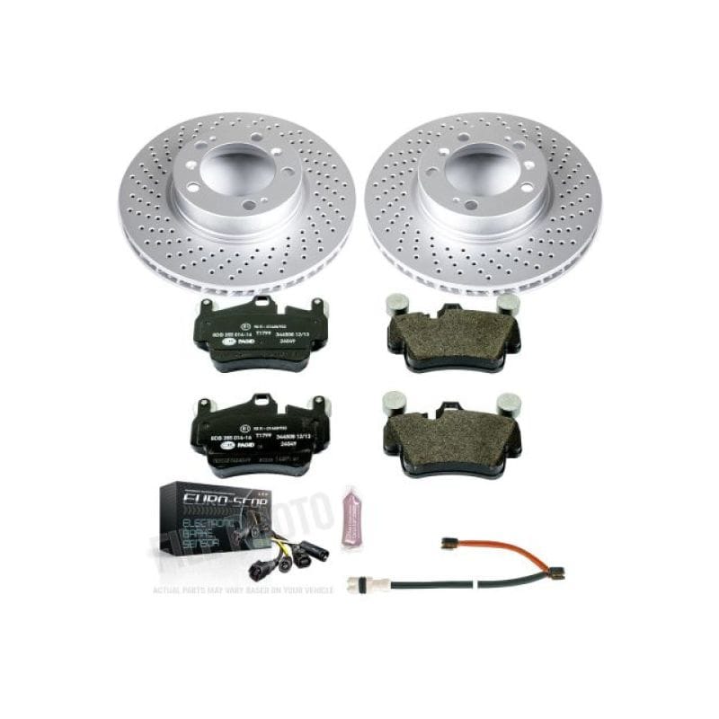 PowerStop — Genuine Geomet Coated Rotors, ECE-R90 Brake Pads + Hardware Kit