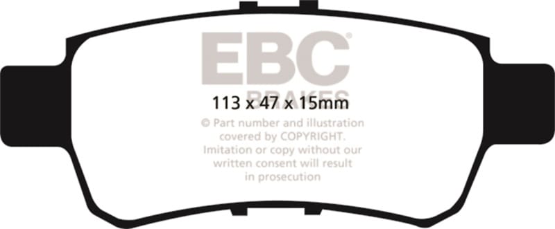 EBC — EBC 05-10 Honda Odyssey 3.5 Ultimax2 Rear Brake Pads
Disc Brake Pad