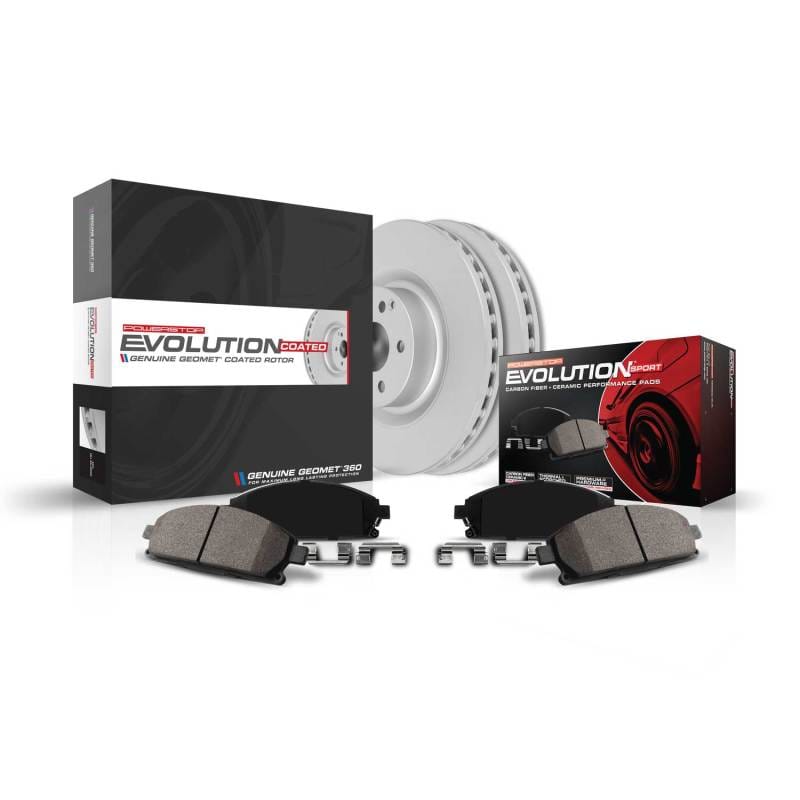 PowerStop — Z23 Daily Driver Carbon-Fiber Ceramic Brake Pad and Drilled & Slotted Rotor Kit