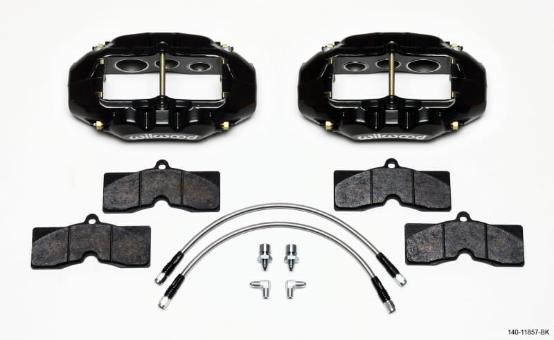 Wilwood — KIT,FRONT,VETTE,65-82,D8-6,CALIPERS,PAD LINE,BLACK,W/LINES
