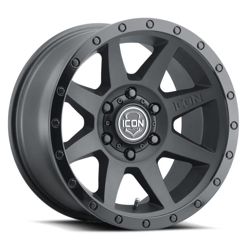 ICON — ICON ALLOYS REBOUND DBL BLK - 18 X 9 / 6 X 135 / 6MM / 5.25" BS