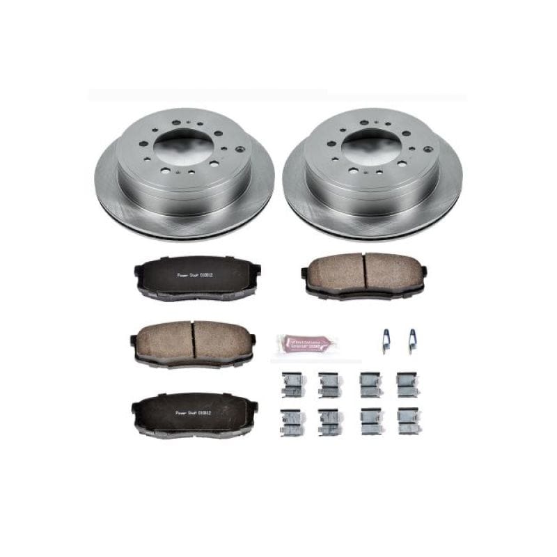 PowerStop — OE Stock Replacement Low-Dust Ceramic Brake Pad and Rotor Kit
