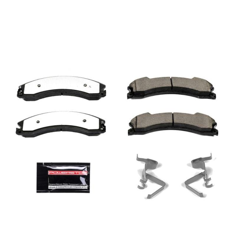 PowerStop — PowerStop - Z36 Truck and SUV Carbon-Fiber Ceramic Brake Pads with Hardware Kit