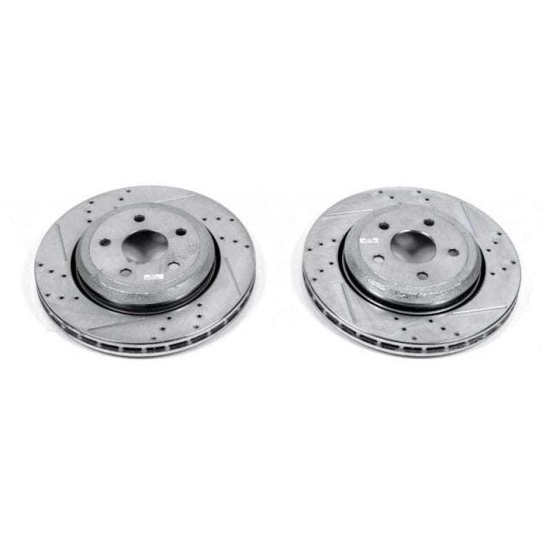 PowerStop — PowerStop Evolution Performance Drilled, Slotted & Plated Brake Rotor Pair