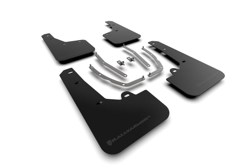 Rally Armor — Black Mud Flap/Metallic Black Logo