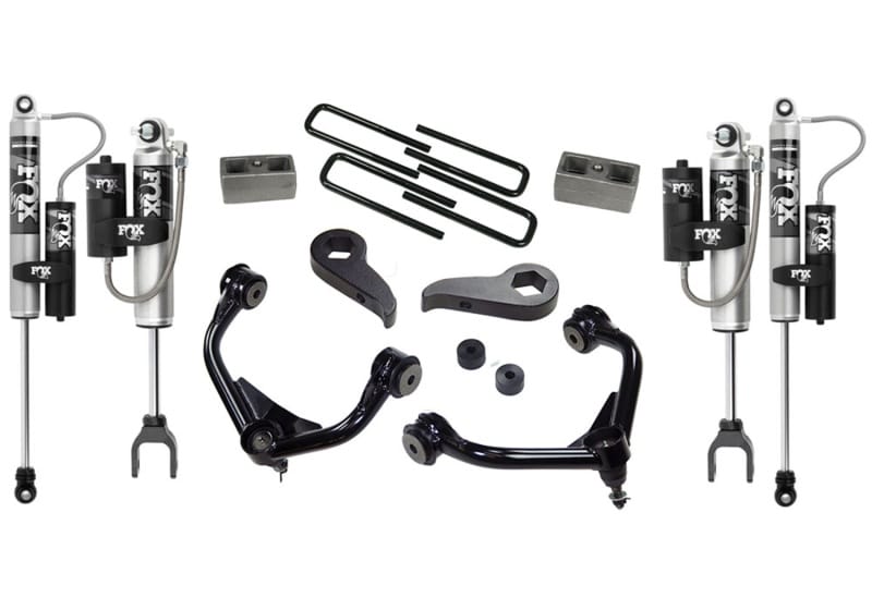 Superlift — 3" Lift Kit w/ FOX 2.0 Res Shocks - 11-18 (19 Leg/Lim) Silv/Sierra 2500HD/3500HD
3in. Lift Kit w/FOX 2.0 Res Shocks-11-18 (19 Leg/Lim) Silv/Sierra 2500HD/3500HD