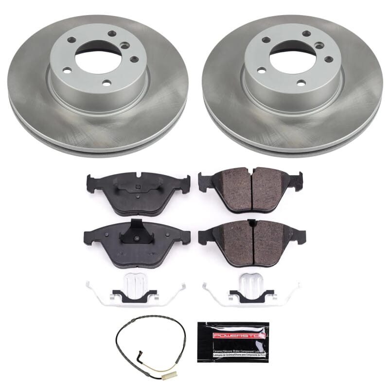 PowerStop — Semi-Coated Rotor and Low-Dust Ceramic Brake Pad Kit