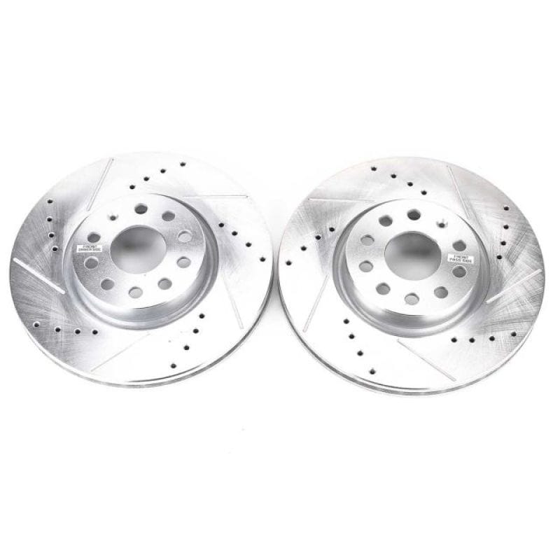 PowerStop — PowerStop Evolution Performance Drilled, Slotted & Plated Brake Rotor Pair