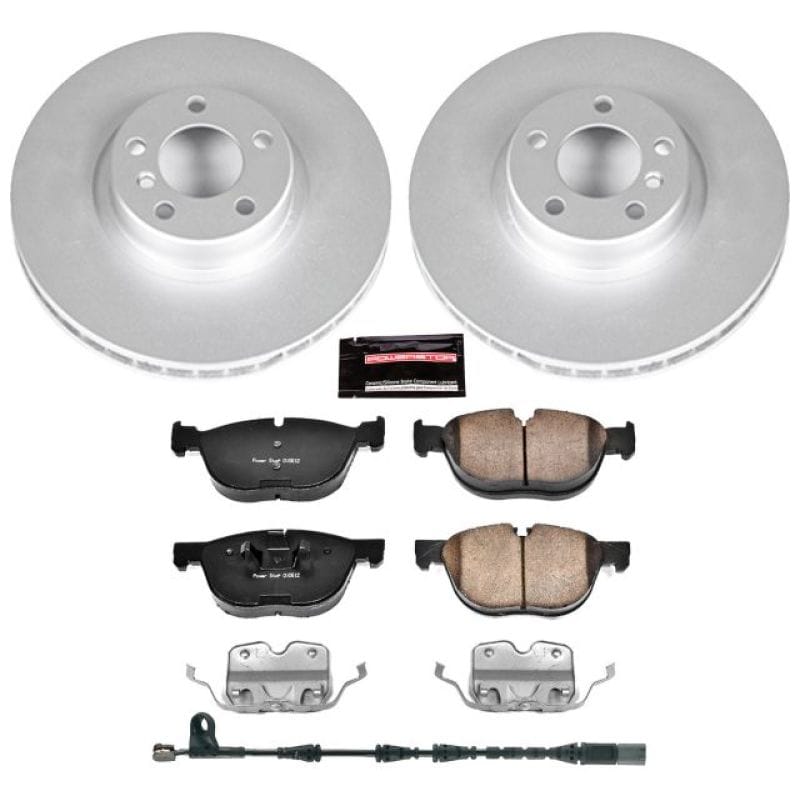 PowerStop — Genuine Geomet Coated Rotor and Carbon-Fiber Ceramic Brake Pad Kit