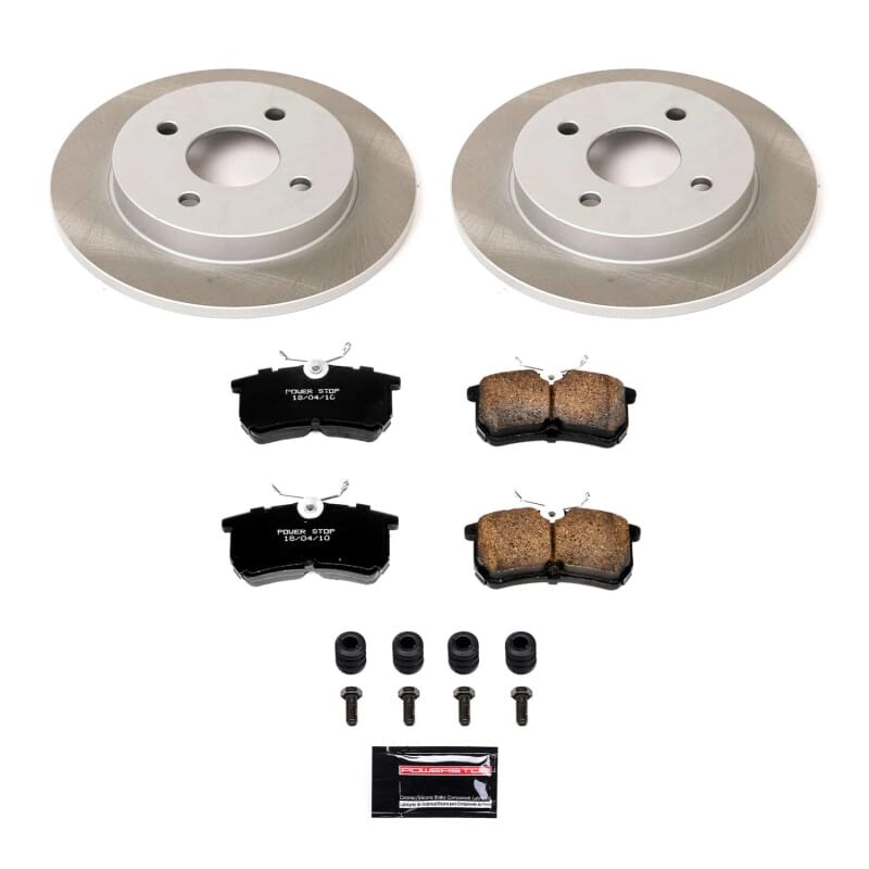 PowerStop — Semi-Coated Rotor and Low-Dust Ceramic Brake Pad Kit