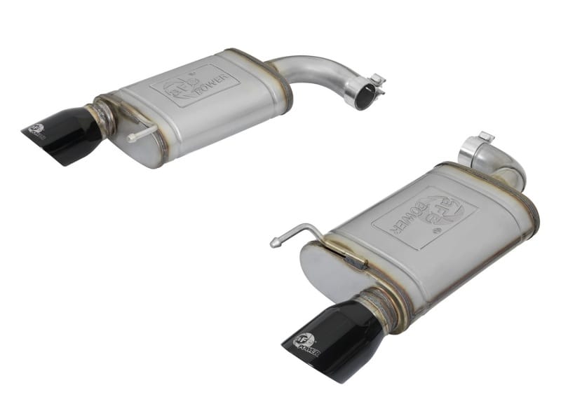 aFe — MACH Force-Xp 2-1/2 IN 409 Stainless Steel Axle-Back Exhaust System w/Black Ti