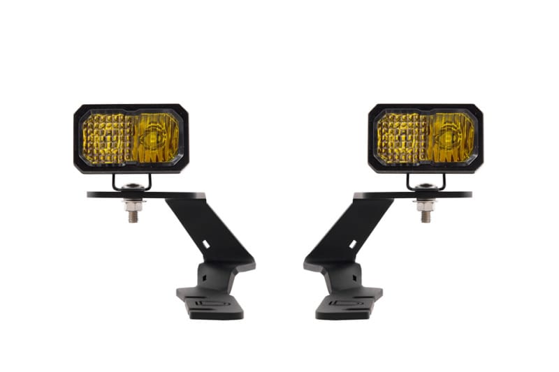 Diode Dynamics — Allows you to mount two C2 2.0 LED Pods above the hood near your A-Pillars.
Allows you to mount two Stage Series 2" LED Pods above the hood.