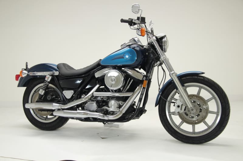 Mustang Motorcycle — Mustang 82-00 Harley FXR Jody Perewitz Design Solo Seat (Hinge Mounted) - Black