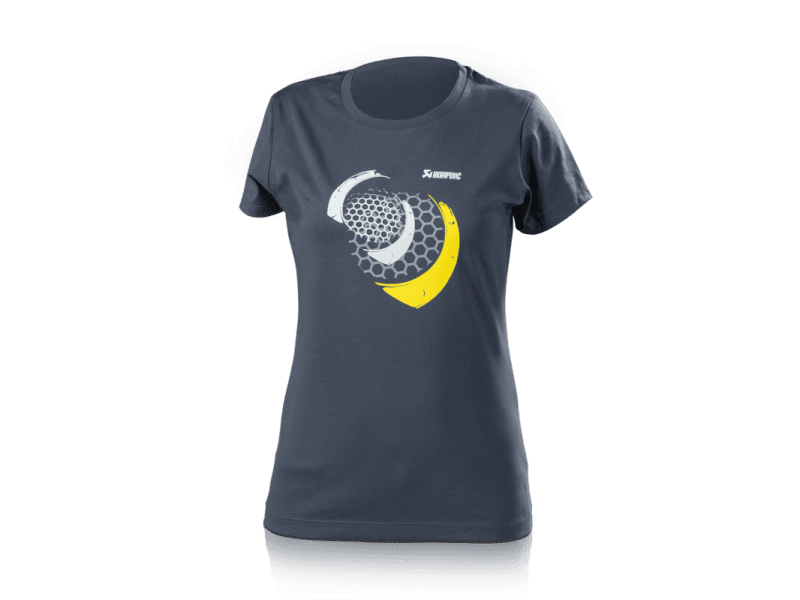 Akrapovic — Akrapovic Womens Lifestyle Mesh T-Shirt Blue/Grey - S