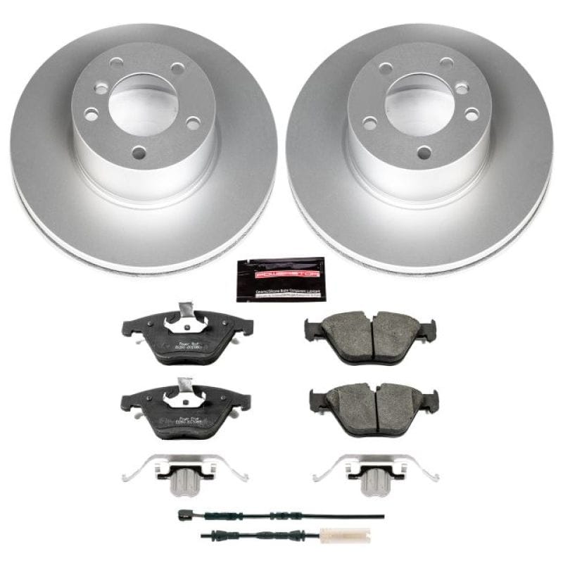 PowerStop — Genuine Geomet Coated Rotor and Carbon-Fiber Ceramic Brake Pad Kit