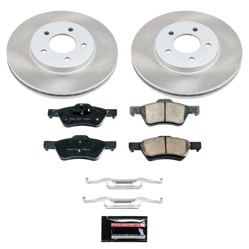 PowerStop — Semi-Coated Rotor and Low-Dust Ceramic Brake Pad Kit